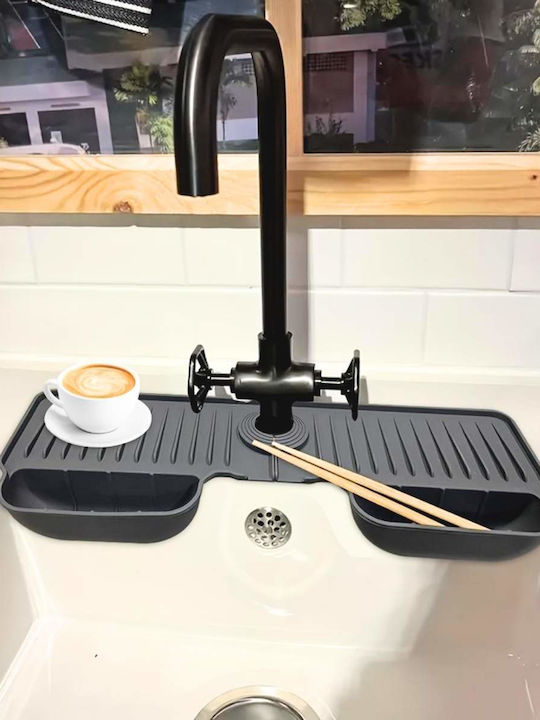 Uncle George Plastic Gray Kitchen Sink Organizer 45x16x5cm