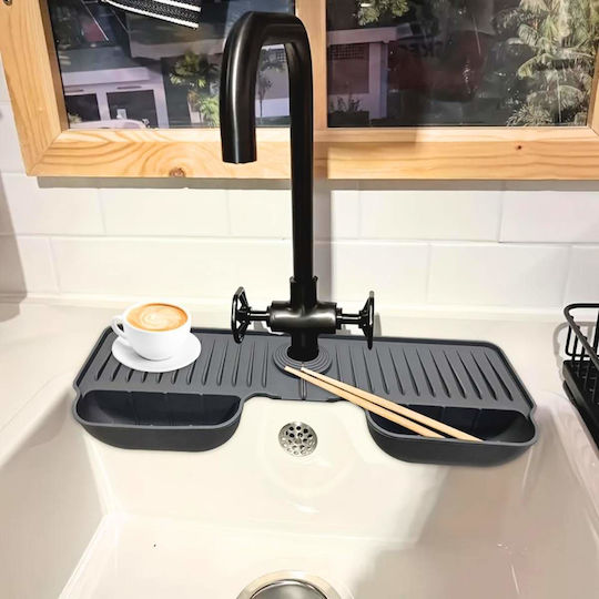 Uncle George Plastic Gray Kitchen Sink Organizer 45x16x5cm