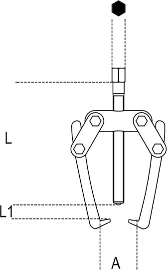 Beta Puller with two Free Legs 1515/2 Puller Bipod