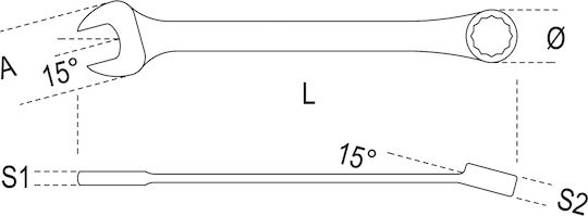 Beta Germano-polygon Inel cu clichet 6mm 1buc
