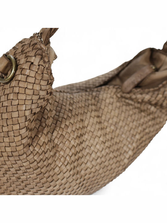 Damentasche aus Leder Passaggio Shopper Taupe