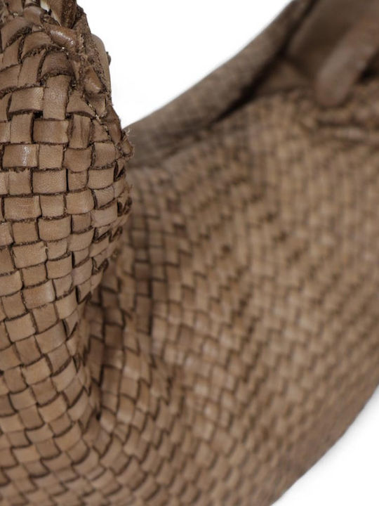 Damentasche aus Leder Passaggio Shopper Taupe