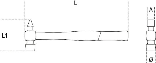Beta Hammer mit Holzgriff 013780157