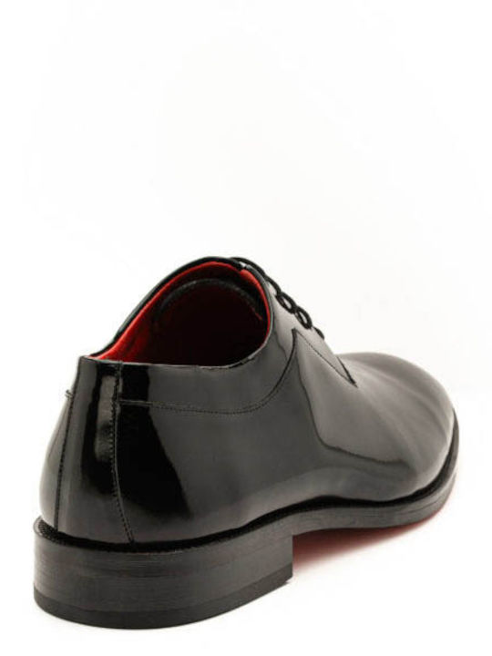 Handmade Men's Patent Leather Dress Shoes Black