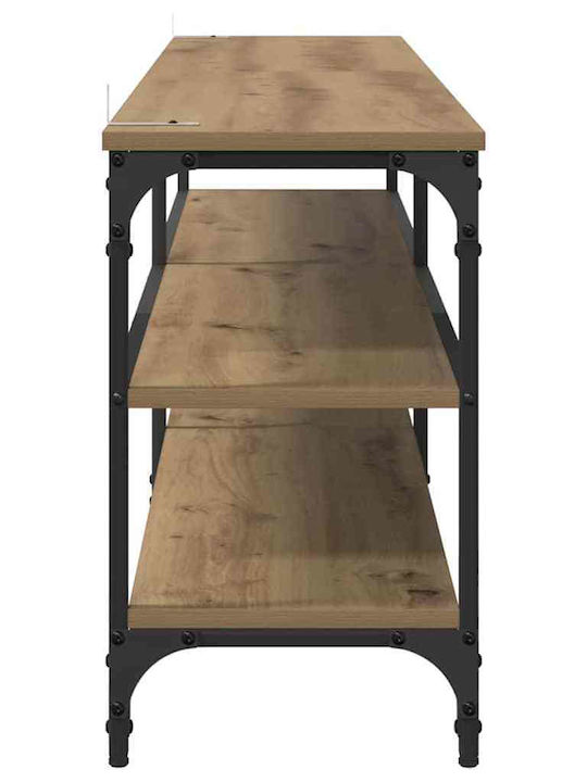 TV-Ständer Metall Artisan Eiche M160xT30xH50cm