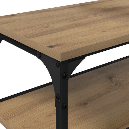 Έπιπλο Τηλεόρασης Μεταλλικό Artisan Oak Μ160xΠ30xΥ50cm