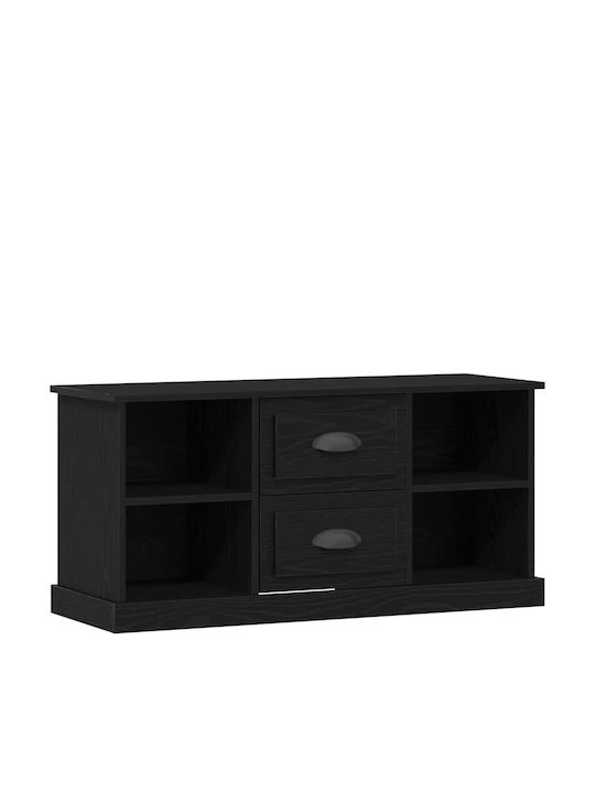Έπιπλο Τηλεόρασης Μαύρη Οξυά Μ99.5xΠ35.5xΥ48cm