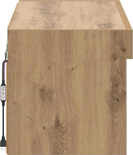 TV-Ständer mit LED-Beleuchtung Artisan Eiche M60xT30xH30cm