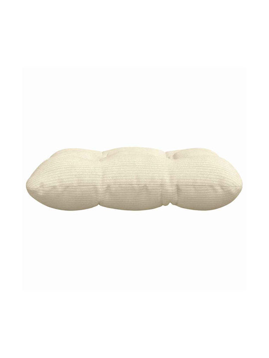 vidaXL Μαξιλάρι Καναπέ Κρεμ 45x45εκ.