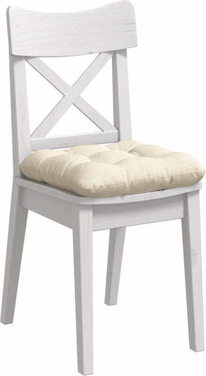vidaXL Μαξιλάρι Καναπέ Κρεμ 45x45εκ.