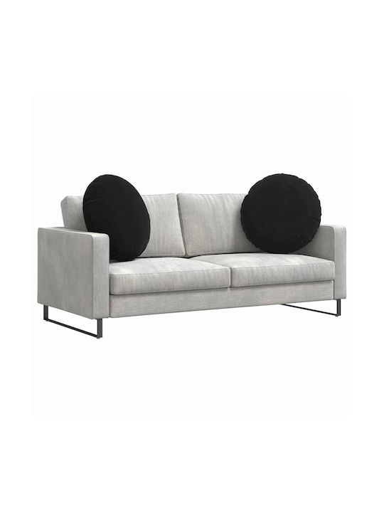 vidaXL Perna De Canapea Din Catifea Neagră 29x80cm
