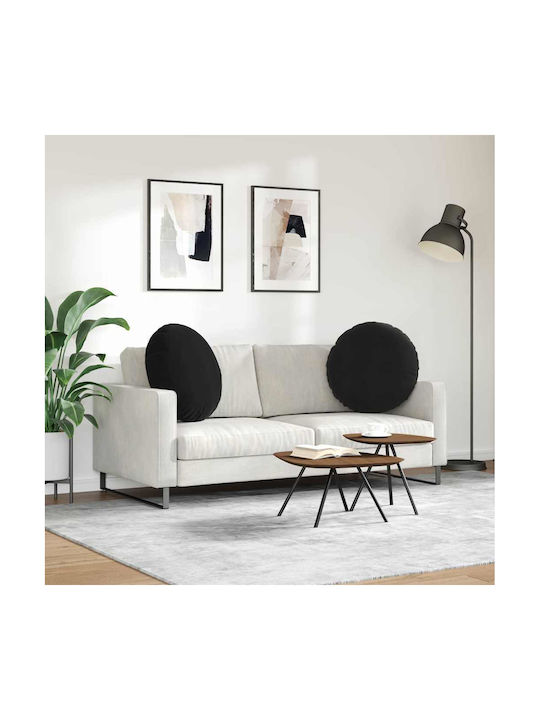 vidaXL Perna De Canapea Din Catifea Neagră 29x80cm