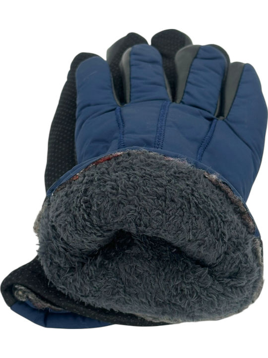 Winter Herren Motorradhandschuhe Blau