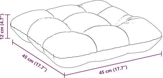 vidaXL Sofa-Kissen Blau 45x45cm