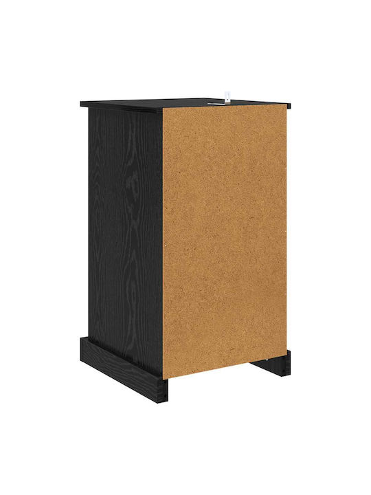 Noptieră Negru 39x39x67.5cm