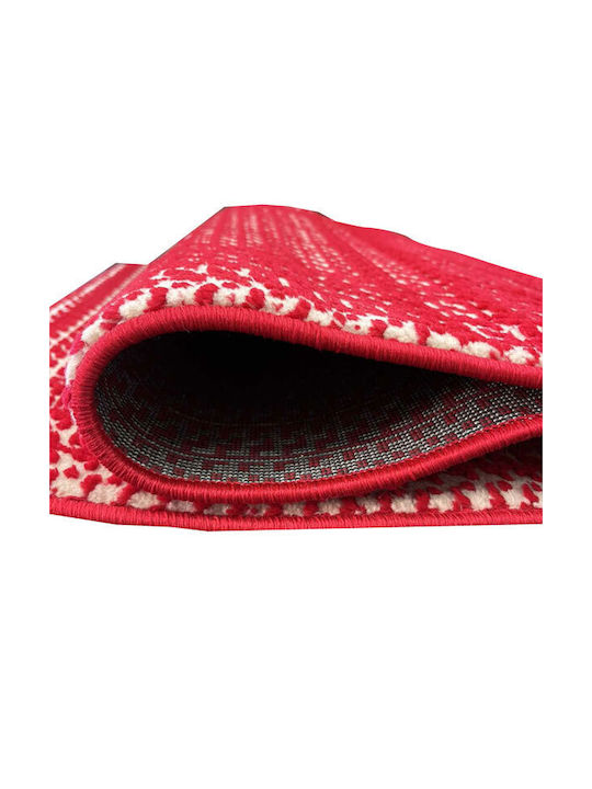 SpitiBazaar Modern Bedroom Rugs Set Red SB-2030 3pcs