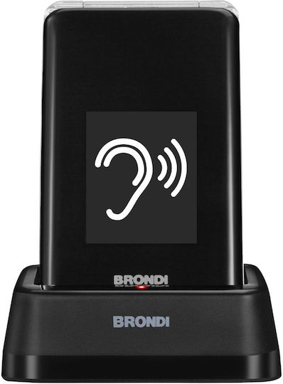 Brondi Amico Super TV Dual-SIM Handy mit Großen Tasten Gray