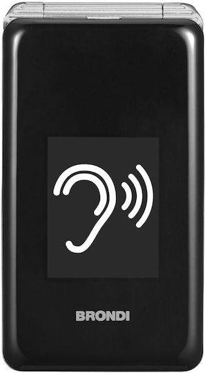 Brondi Amico Super TV Dual-SIM Handy mit Großen Tasten Gray