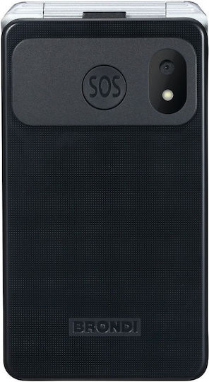 Brondi Amico Super TV Dual-SIM Handy mit Großen Tasten Gray