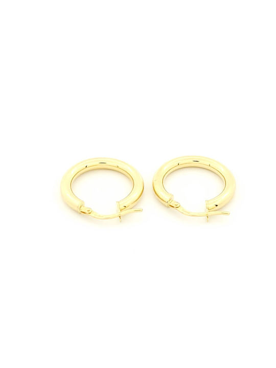Earrings Hoops made of Gold 9K