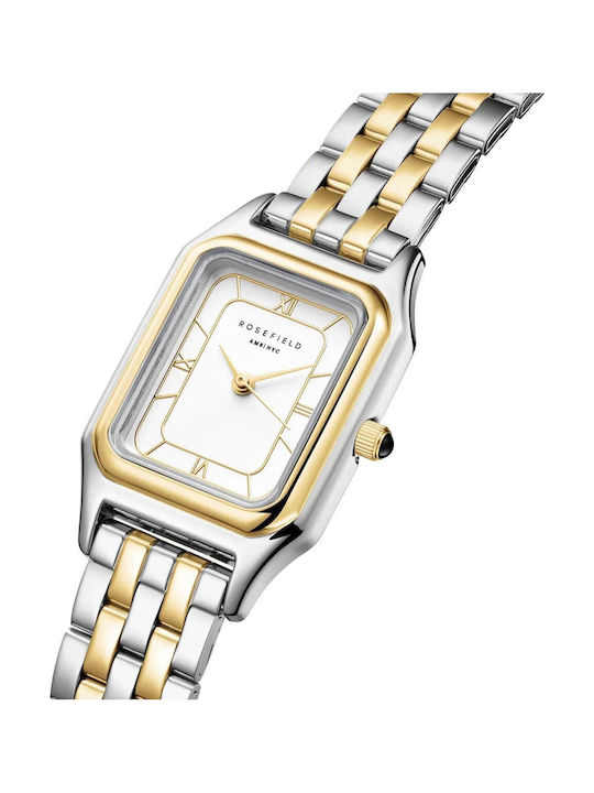 Rosefield Womens Watch 21mm Battery With Silver Metal Bracelet