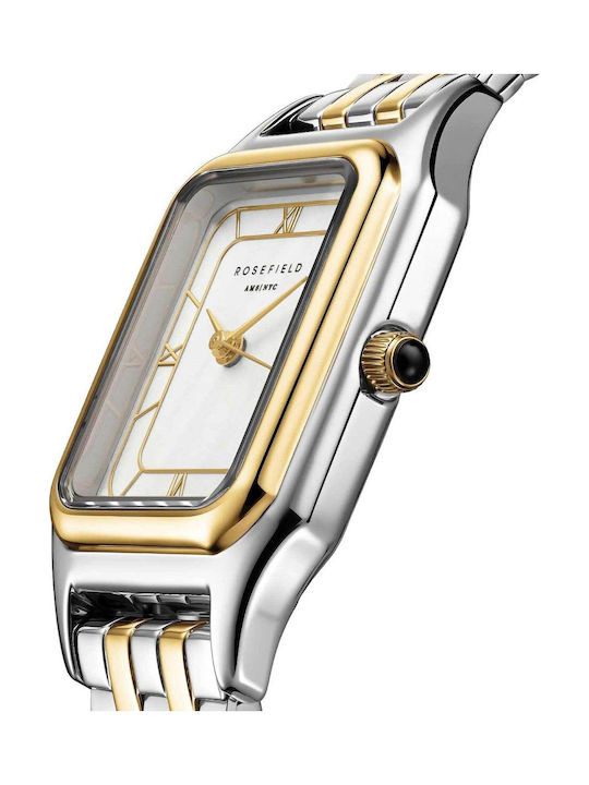 Rosefield Womens Watch 21mm Battery With Silver Metal Bracelet