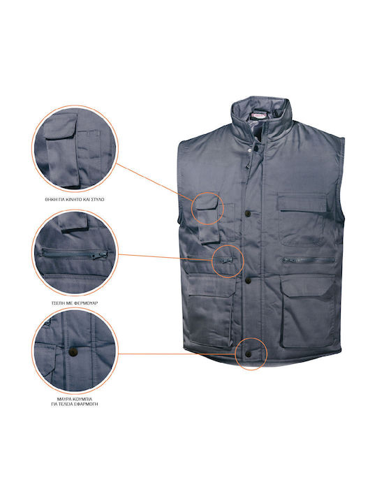 Fageo Men's Safety Vest Orange