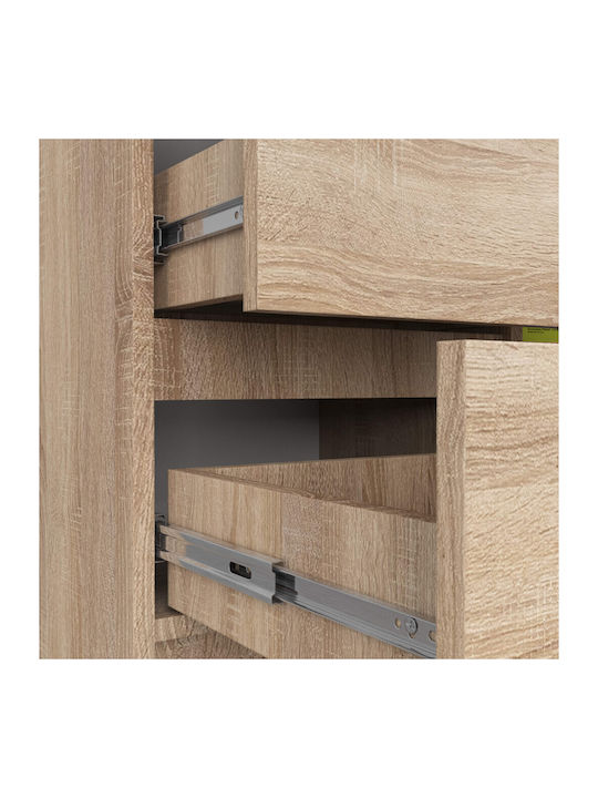 Bufet Jerry cu Sertare Stejar Sonoma 80x35x77cm