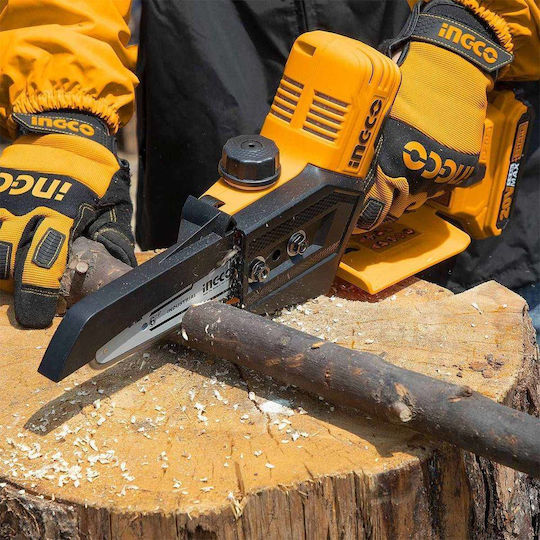 Ingco Pruning Battery Chainsaw Solo 20V 1.9kg with Blade 12.7cm