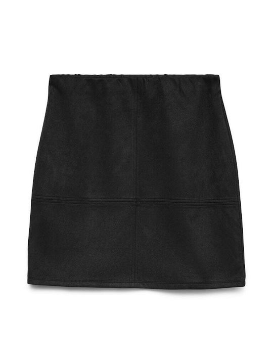 High-waisted Mini Skirt Black