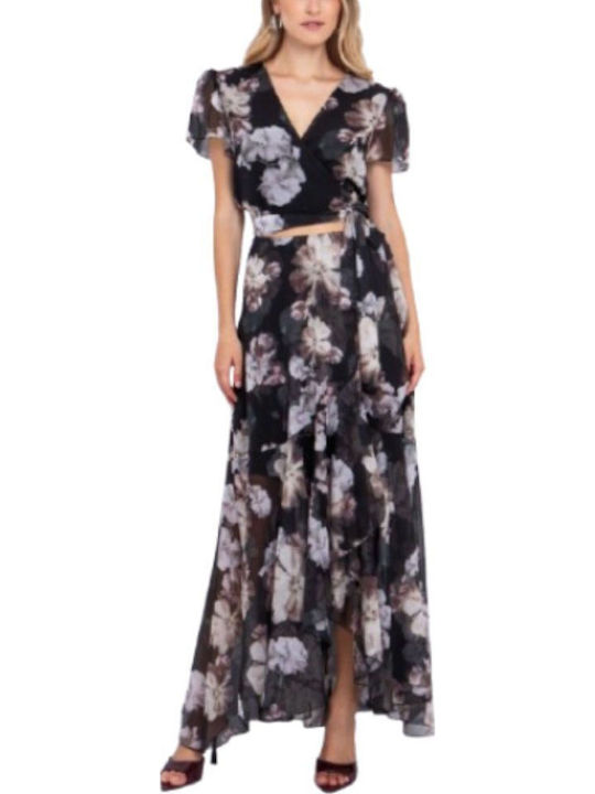 Cu talie înaltă Mini Fustă Floral Floral