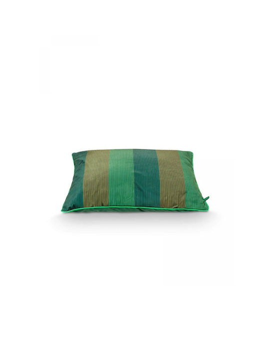 PiP Studio PiP Studio Throw Pillow Sofa Cushion Multi Stripes Green 50x70cm