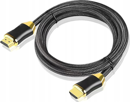 Verk Group HDMI 2.1 Ultra High Speed 48Gbps 4K 120Hz HDR VRR Kabel HDMI-Stecker - HDMI-Stecker 2m Schwarz
