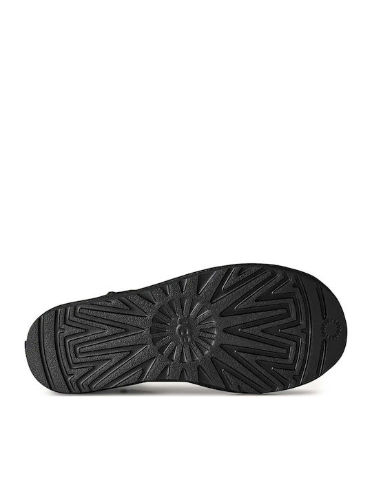 Classic Ultra Mini Leder Stiefeletten Damen Schwarz