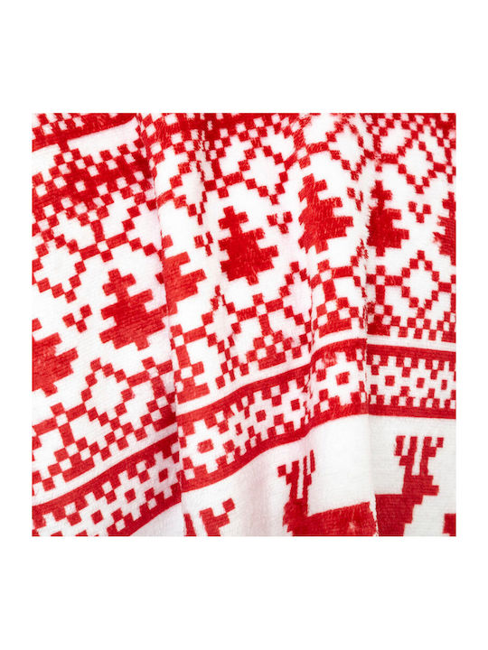 Fééric Lights and Christmas Κουβέρτα με Μανίκια 85x118εκ. Red