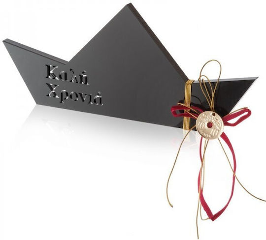 Parisis Tabletop Lucky Charm Boat Black made of Plexiglass 8.6x19.7cm 1pcs Parisis Tabletop Lucky Charm Boat Black made of Plexiglass 8.6x19.7cm 1pcs