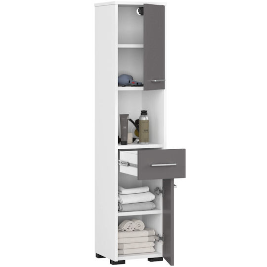 Akord Furniture Factory Coloană De Baie De Pardoseală M30xA30xÎ140cm Gri