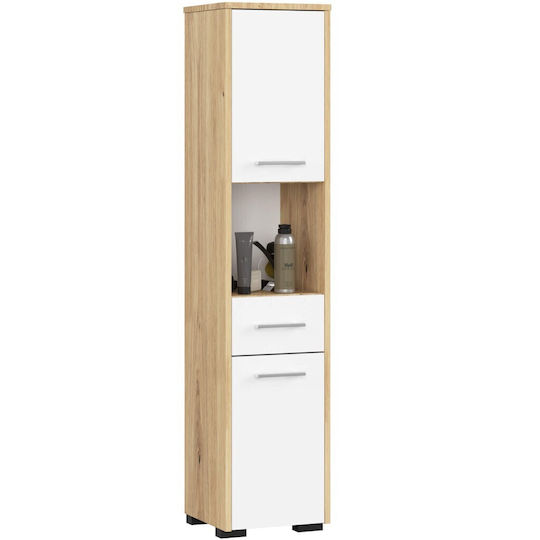 Akord Furniture Factory Coloană de Baie de Pardoseală M30xA30xÎ140cm Stejar