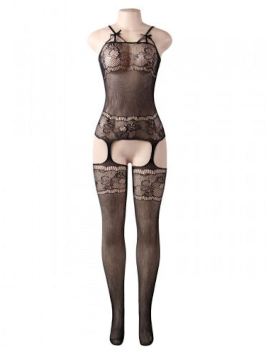 Fishnet One Piece Suspender Bodystocking