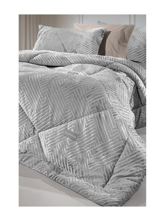 Guy Laroche Duvet Cover Queen 220x240cm York Silver 530 GSMGsm