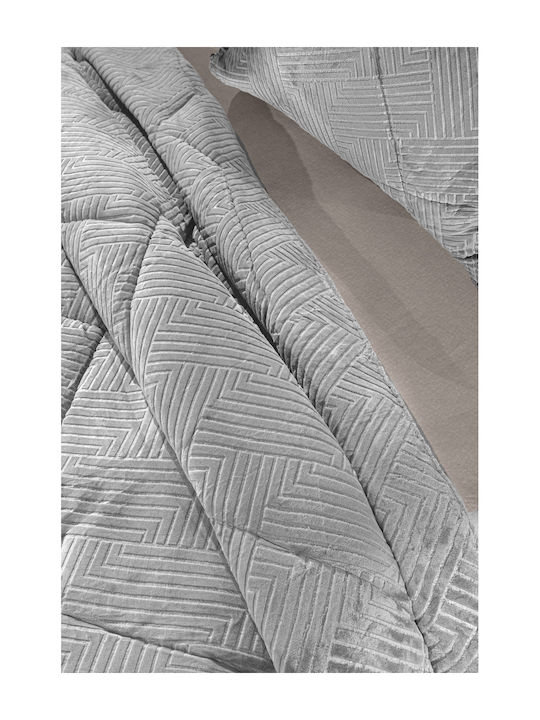 Guy Laroche Duvet Cover Queen 220x240cm York Silver 530 GSMGsm