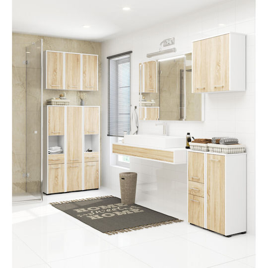 Akord Furniture Factory Cabinet de baie L30xA30xÎ85cm Sonoma