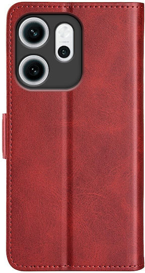 Double Buckle Wallet Roșu (Oppo Reno14F)