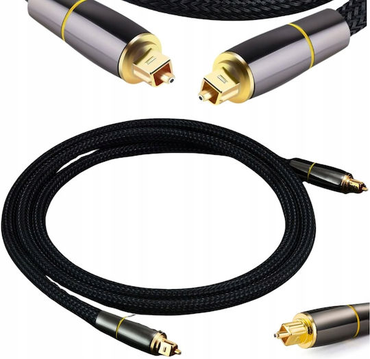 Verk Group Optical Audio Cable TOS male - TOS male Μαύρο 3m