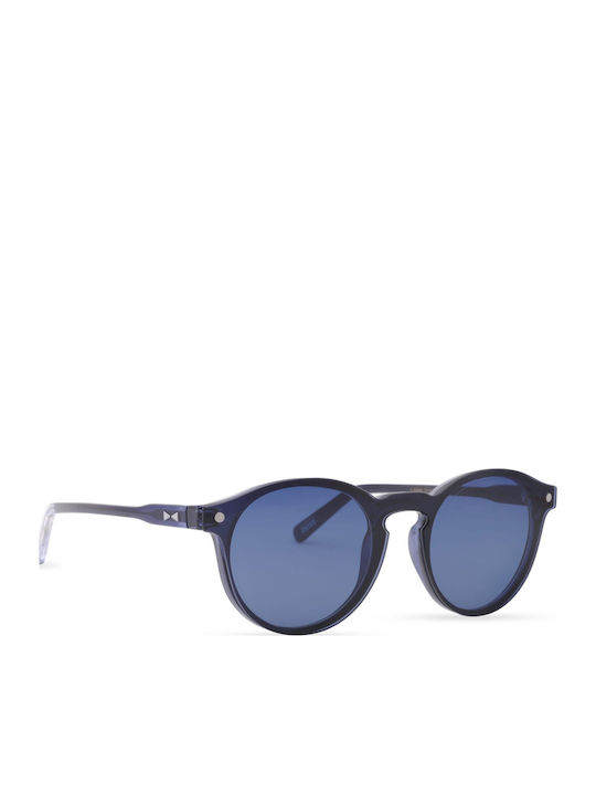 Snob Milano Il Dogui Sunglasses Transparent with Acetate Frame & Blue Lens