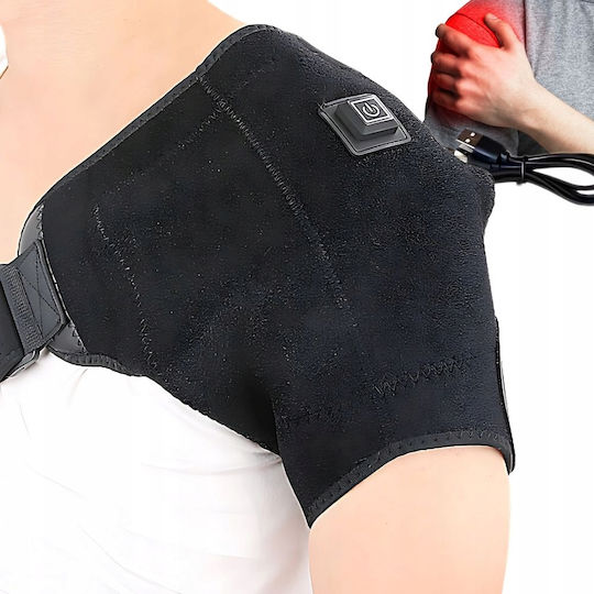 Verk Group Belt Massage for the Waist with Heating Function Black