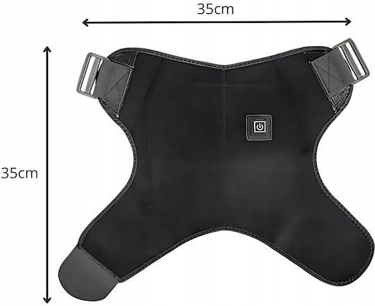 Verk Group Belt Massage for the Waist with Heating Function Black