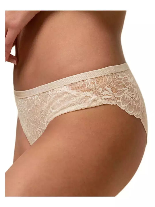 Amourette Charm Γυναικείο Brazil με Δαντέλα Μπεζ