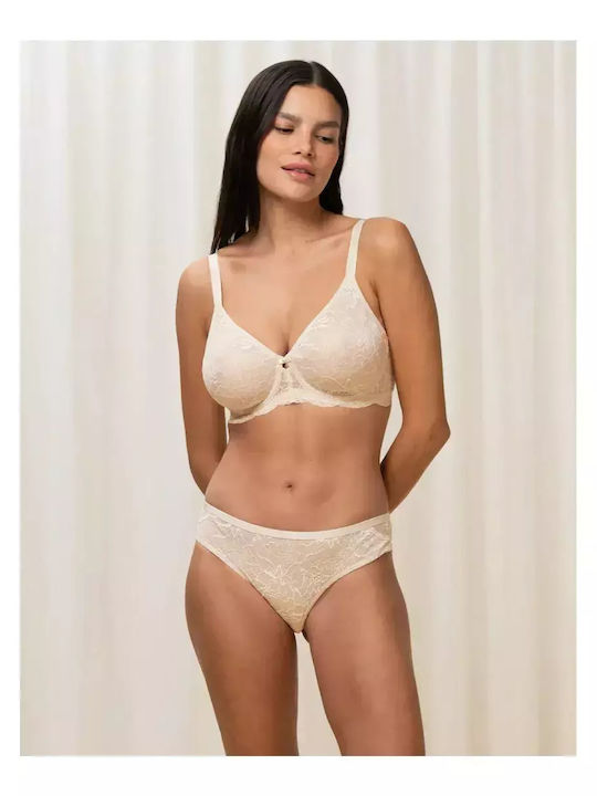 Amourette Charm Γυναικείο Brazil με Δαντέλα Μπεζ