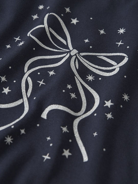 Kids' Shirt Long Sleeve Navy Blue Name